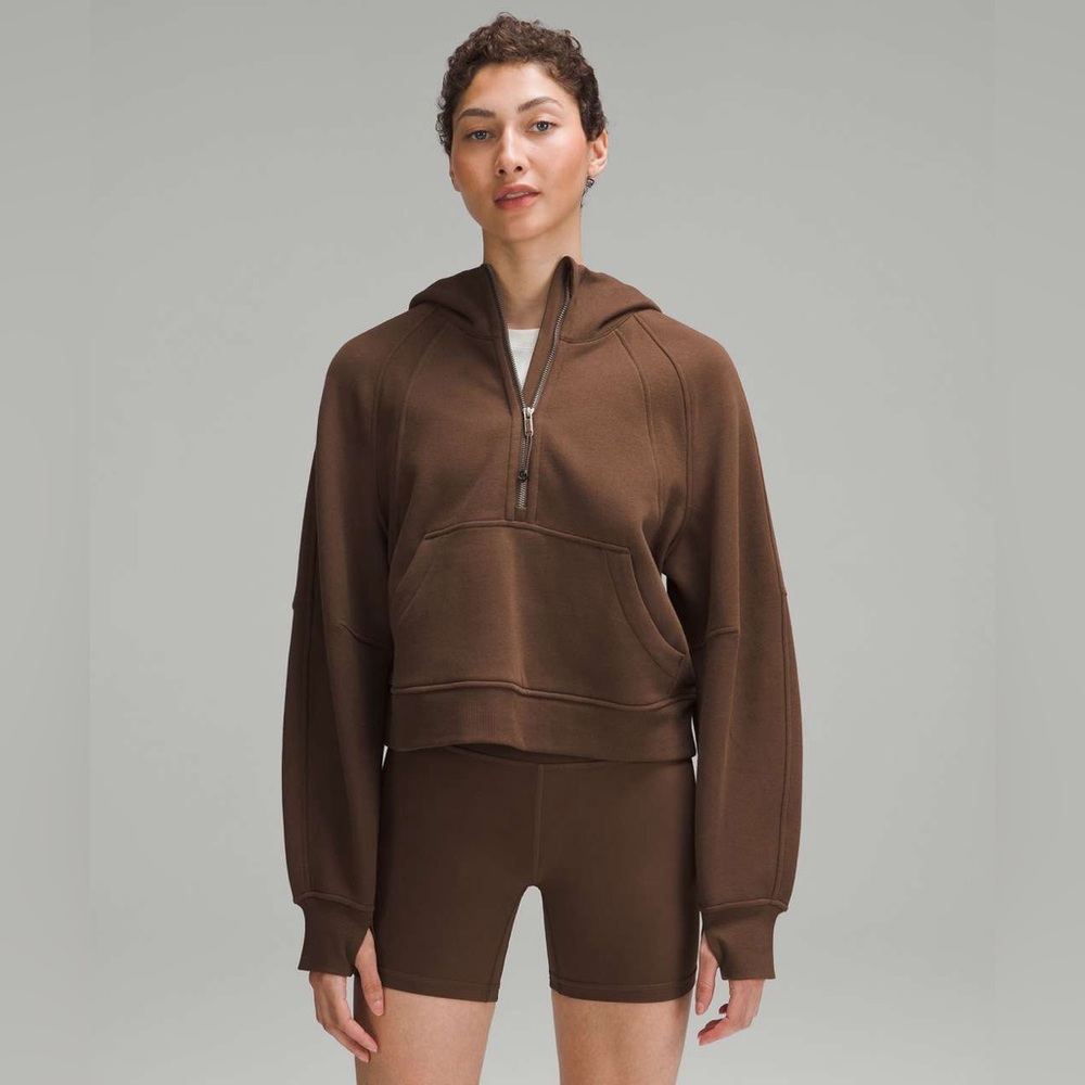 lululemon Scuba Oversized Half Zip Java